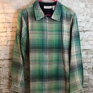 Angelique quarter zip top waffle size 2X